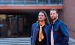 Luca Marinelli and Alessandro Borghi attend the ''Non Essere Cattivo'' red carpet during t...
