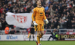 Robin Roefs of Sunderland celebrates during the Premier League match between Sunderland an...
