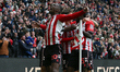 Nordi Mukiele of Sunderland celebrates his goal during the Premier League match between Su...