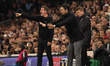 Marco Silva, Fulham manager, appeals to the referee during the Premier League match betwee...