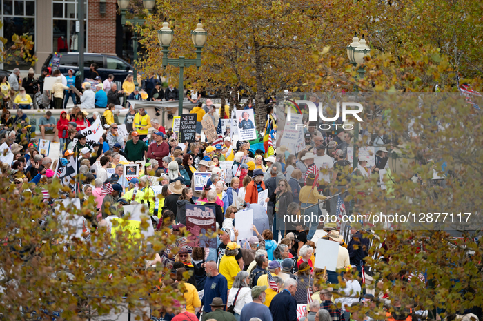 No Kings Rally In Virginia Beach, Virginia