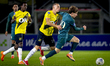 NAC Breda defender Boy Kemper and PEC Zwolle forward Jan Faberski play during the match be...