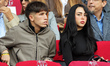 Nicki Nicole, Lamine Yamal's girlfriend, is in the box during the match between FC Barcelo...