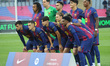 FC Barcelona team plays during the match between FC Barcelona and Girona FC, corresponding...