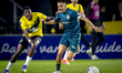 NAC Breda defender Cherrion Valerius and PEC Zwolle midfielder Ryan Thomas play during the...