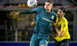 PEC Zwolle forward Koen Kostons and NAC Breda defender Leo Greiml play during the match be...
