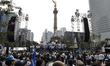 Members of the National Action Party (PAN) in Mexico march on Paseo de la Reforma in Mexic...