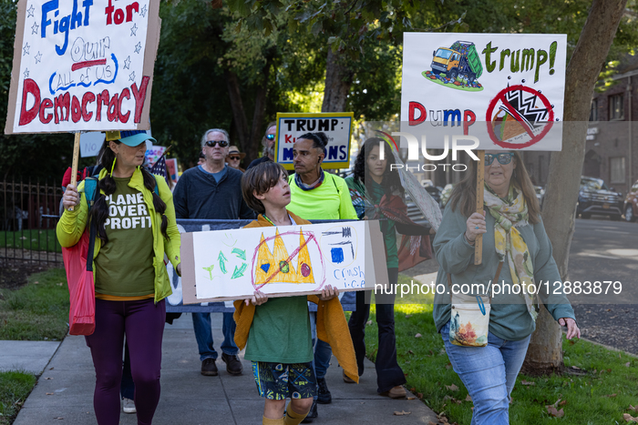Thousands Attend The No Kings Protest At The California State Capitol Building, In Sacramento, Calif., On Saturday, Oct. 18, 2025. 