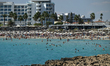 AYIA NAPA, CYPRUS – OCTOBER 18:A general view of Nissi Beach in Ayia Napa, Cyprus, on Oct...