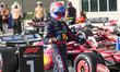 Max Verstappen of the Netherlands drives the Oracle Red Bull Racing RB21 Honda RBPT during...