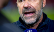 PSV Eindhoven trainer Peter Bosz is present during the match between PSV Eindhoven and SSC...