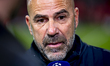PSV Eindhoven trainer Peter Bosz is present during the match between PSV Eindhoven and SSC...