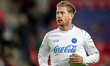 SSC Napoli midfielder Kevin de Bruyne plays during the match between PSV Eindhoven and SSC...