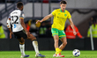 Mirko Topic of Norwich City is in action with the ball during the Sky Bet Championship mat...