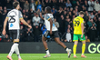 David Ozoh of Derby County races to celebrate the goal during the Sky Bet Championship mat...