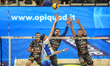 Agustin Loser plays during the match between Vero Volley Monza and Sir Susa Scai Perugia i...