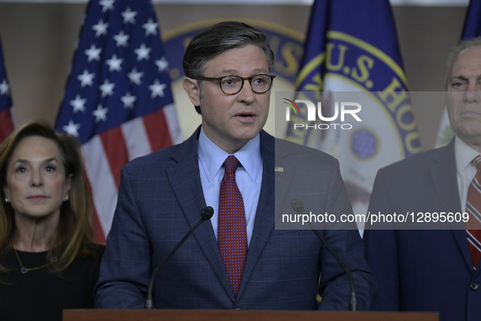 DC: Speaker Johnson hold a 22 days Gov. Shutdown press conference