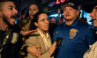 Protests erupt in Manhattan, New York, on October 21, 2025, after a raid on vendors by I.C...