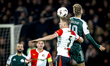 SC Feyenoord Rotterdam defender Gijs Smal and Panathinaikos FC forward Karol Swiderski pla...