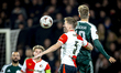 SC Feyenoord Rotterdam defender Gijs Smal and Panathinaikos FC forward Karol Swiderski pla...