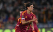Paulo Dybala of A.S. Roma celebrates after scoring the goal to make it 1-2 during the UEFA...