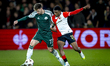 Panathinaikos FC defender Giorgos Kiriakopoulos and SC Feyenoord Rotterdam defender Givair...