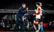 SC Feyenoord Rotterdam trainer Robin van Persie and SC Feyenoord Rotterdam defender Jordan...