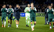 Panathinaikos FC forward Karol Swiderski appears dejected after the lost game during the m...