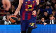 Tornike Shengelia of FC Barcelona plays during the EuroLeague Regular Season Round 5 match...