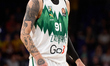 Deividas Sirvydis of Zalgiris Kaunas plays during the EuroLeague Regular Season Round 5 ma...