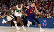 Jan Vasely of FC Barcelona is in action during the EuroLeague Regular Season Round 5 match...