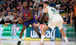 Myles Cale of FC Barcelona is in action during the EuroLeague Regular Season Round 5 match...