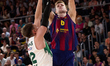 Jan Vasely of FC Barcelona is in action during the EuroLeague Regular Season Round 5 match...