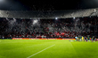 Supporters of SC Feyenoord Rotterdam attend the match between SC Feyenoord Rotterdam and P...
