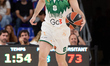 Ignas Brazdeikis of Zalgiris Kaunas is in action during the EuroLeague Regular Season Roun...
