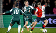 Panathinaikos FC forward Karol Swiderski and SC Feyenoord Rotterdam defender Gijs Smal pla...