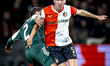 Panathinaikos FC defender Davide Calabria and SC Feyenoord Rotterdam defender Gijs Smal pl...