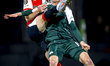 SC Feyenoord Rotterdam defender Anel Ahmedhodzic and Panathinaikos FC forward Karol Swider...