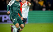 Panathinaikos FC forward Anass Zaroury and SC Feyenoord Rotterdam midfielder Sem Steijn pl...