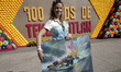 Adry Balbo, an Argentine painter, is in Mexico City, Mexico, on October 23, 2025, prior to...