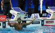 In Toronto, Ontario, Canada, on October 23, 2025, Canadian swimmer Josh Liendo celebrates...