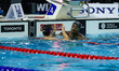 In Toronto, Ontario, Canada, on October 23, 2025, Canadian swimmer Josh Liendo receives a...