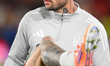 Morato of Nottingham Forest warms up ahead of kick-off during the UEFA Europa League Leagu...