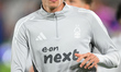 Nicolo Savona of Nottingham Forest warms up ahead of kick-off during the UEFA Europa Leagu...