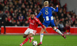 Douglas Luiz of Nottingham Forest plays during the UEFA Europa League League Stage match b...