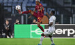 Wesley of A.S. Roma and Cheick Souare of F.C. Viktoria Plzen are in action during the UEFA...
