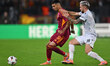 Zeki Celik of A.S. Roma and Tomas Ladra of F.C. Viktoria Plzen are in action during the UE...