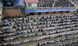 Thousands of Nepalese Muslims offering ritual prayer at Kashmari Jame mosque on the third...