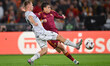 Amar Memic of F.C. Viktoria Plzen and Niccolo' Pisilli of A.S. Roma are in action during t...