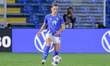 Martina Lenzini of Italy is in action during the match between Italy and Japan in Como, It...
